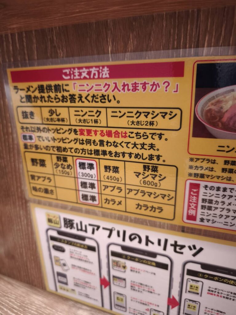 豚山大宮店のコール注文方法
