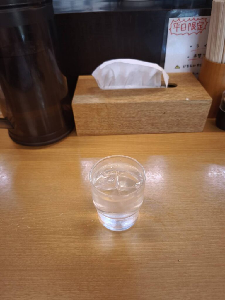 コップ一杯の水