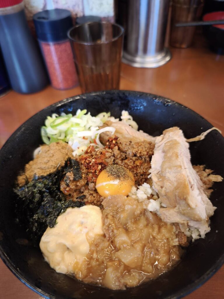 それいけ!たかちゃんラーメン古河本店の冷やし台湾まぜそば