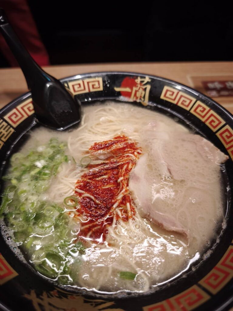 一蘭大宮駅前店のラーメン