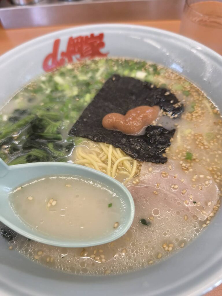 ラーメン山岡家 さいたま丸ヶ崎店の朝限定ラーメンのスープ