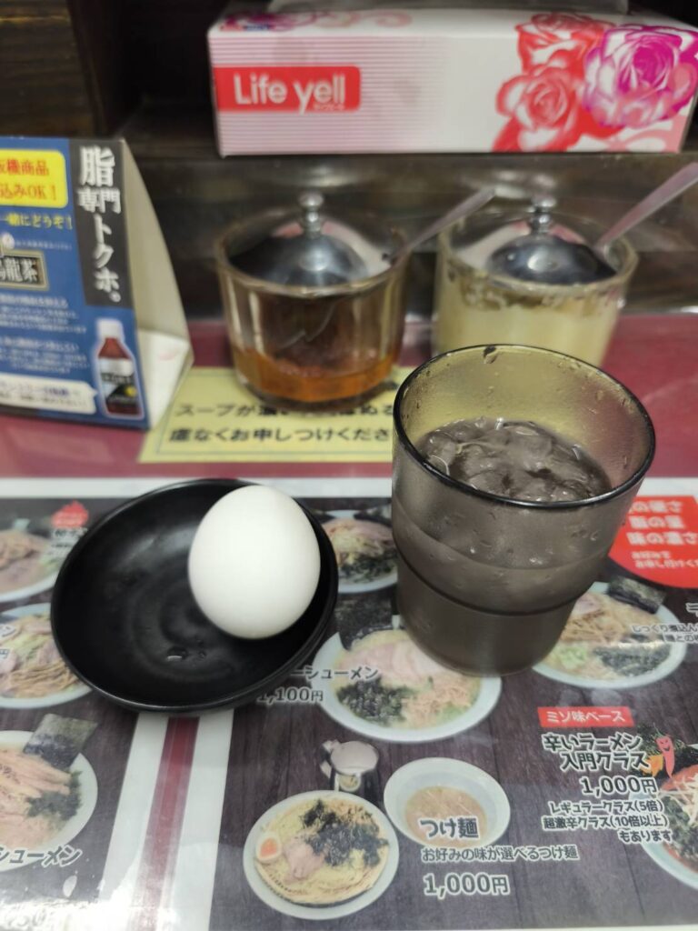 ラーメンショップ幸手本店 金田亭のゆで卵