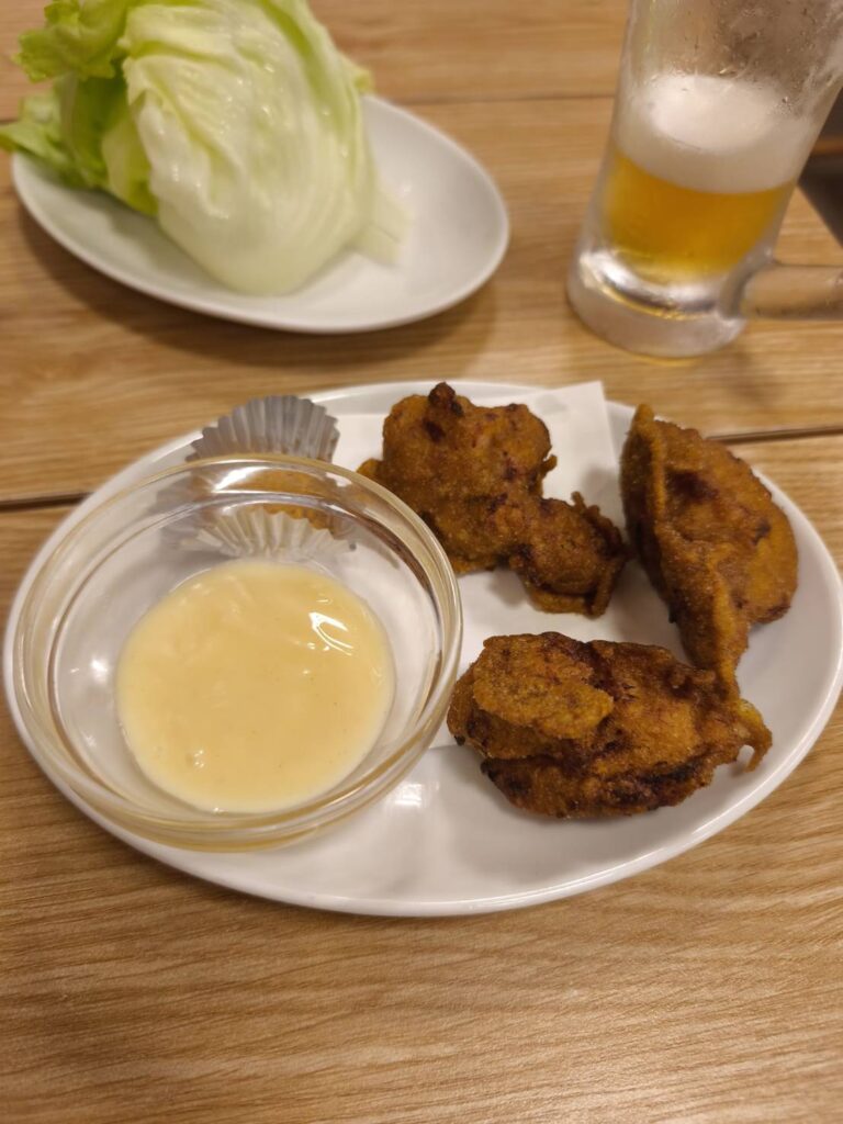草加健康センターのカレー唐揚げ