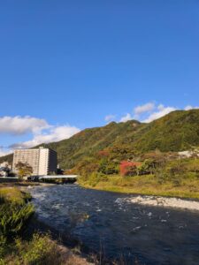 道の駅 みなかみ水紀行館からの景色
