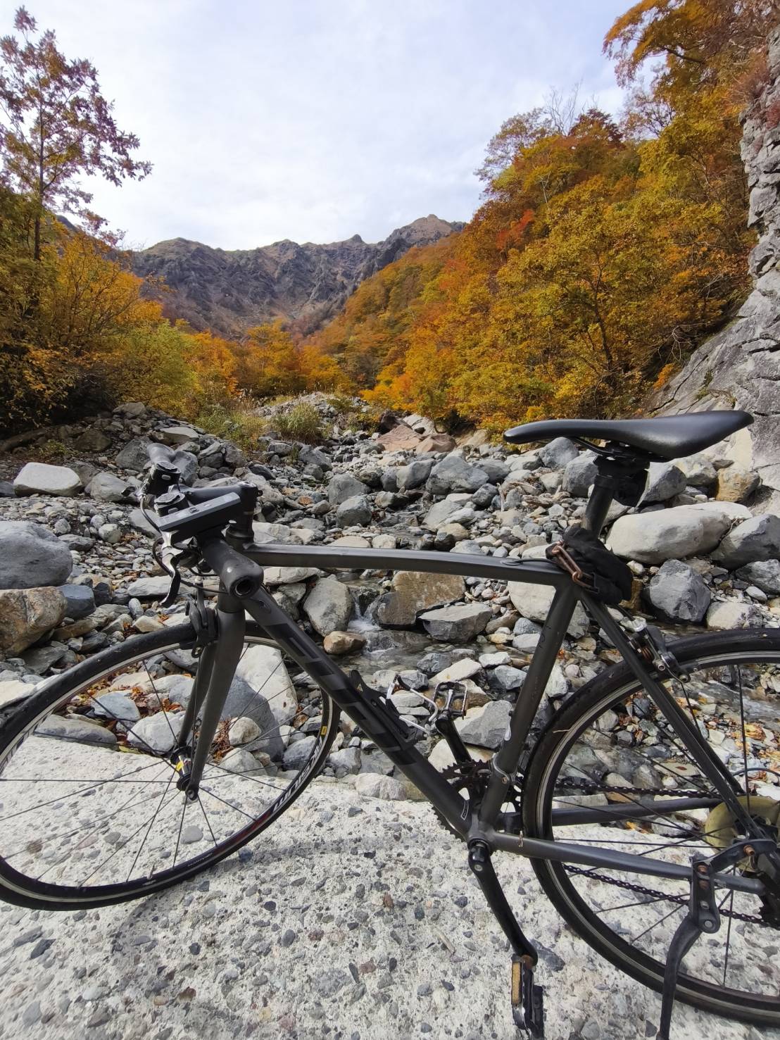 一ノ倉沢と自転車