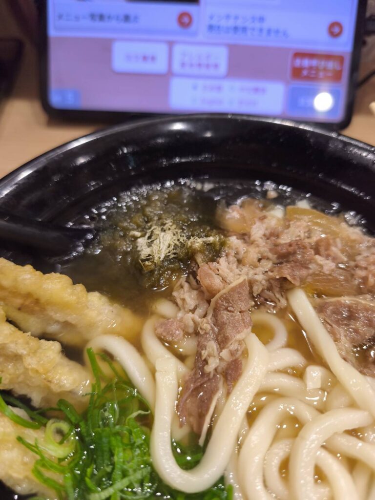 資さんうどん 三郷店のとろろ昆布