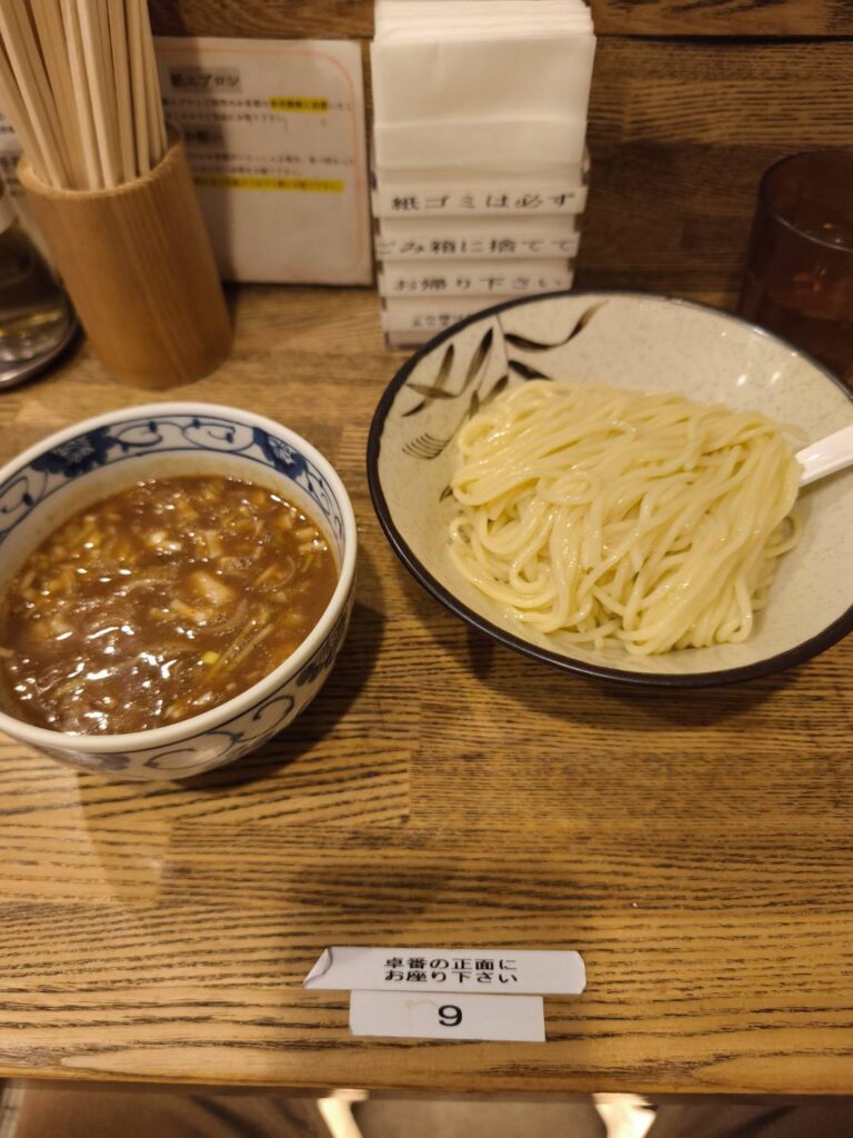 新橋 纏のつけ麺