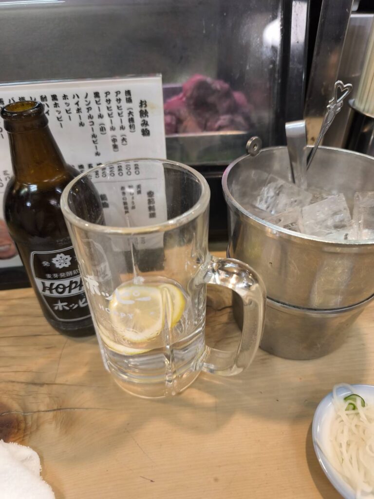 喜多八 西日暮里支店の白ホッピーセット