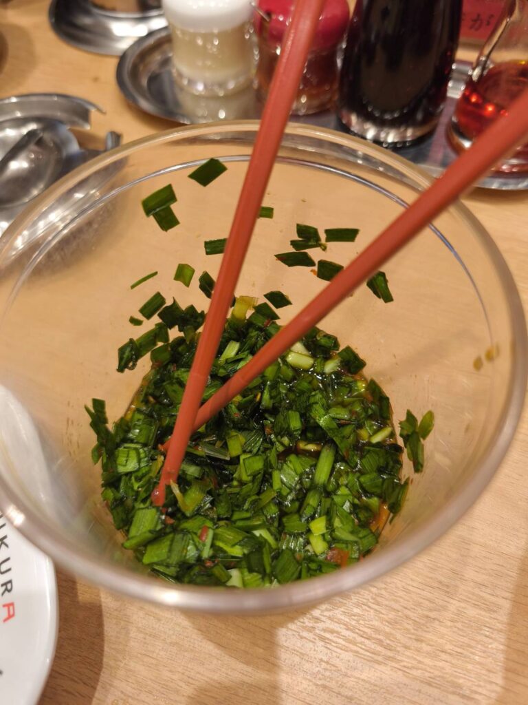 神座さいたま新都心けやきひろば店のニラ