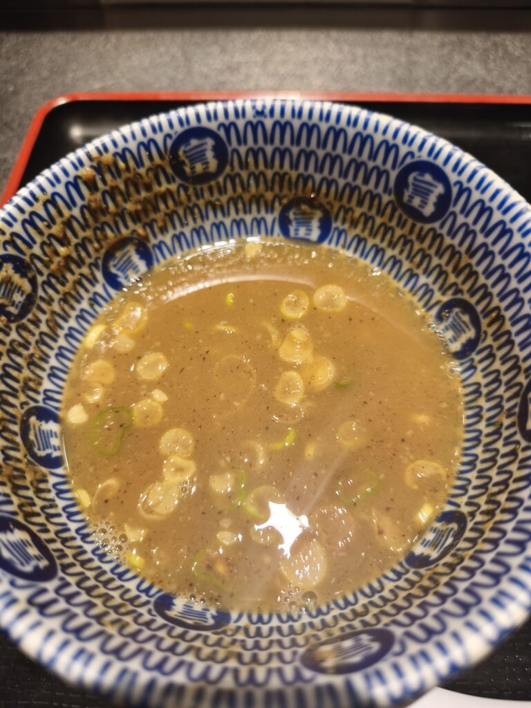 松戸富田麺絆のスープ割