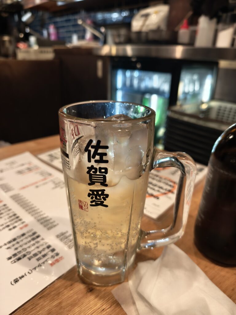 佐賀ふもと赤鶏 酒場髙しな 秋葉原店のホッピーセット白