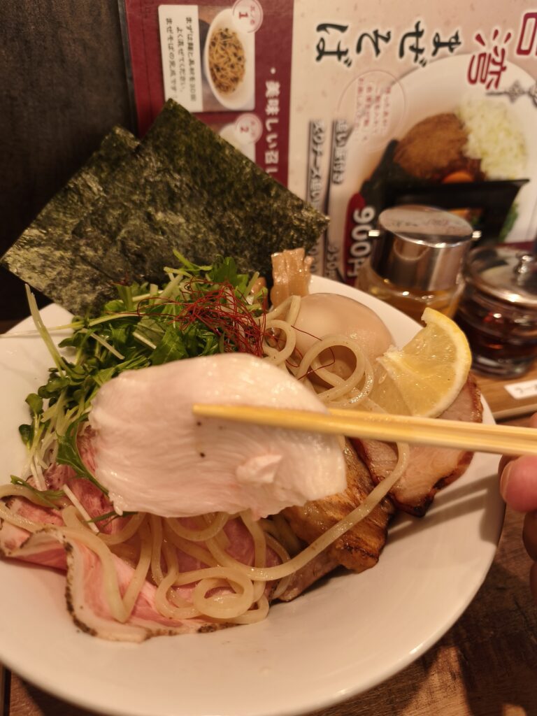 鶏そばみなもの鶏チャーシュー