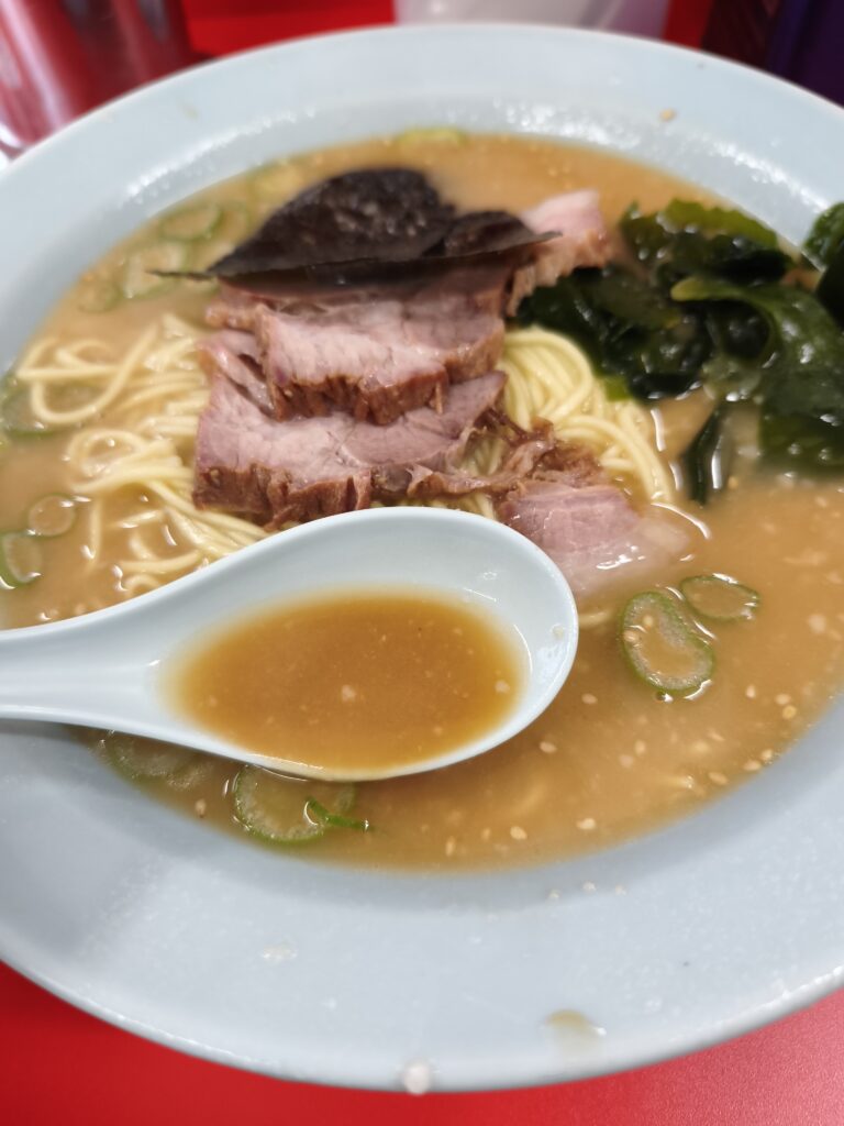 ラーメンショップ 沼目店の味噌ラーメンのスープ