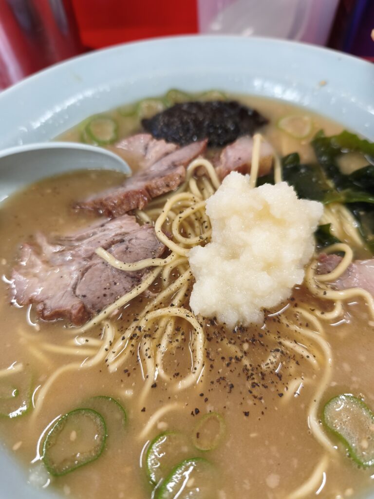 ラーメンショップ 沼目店の味噌ラーメンににんにく