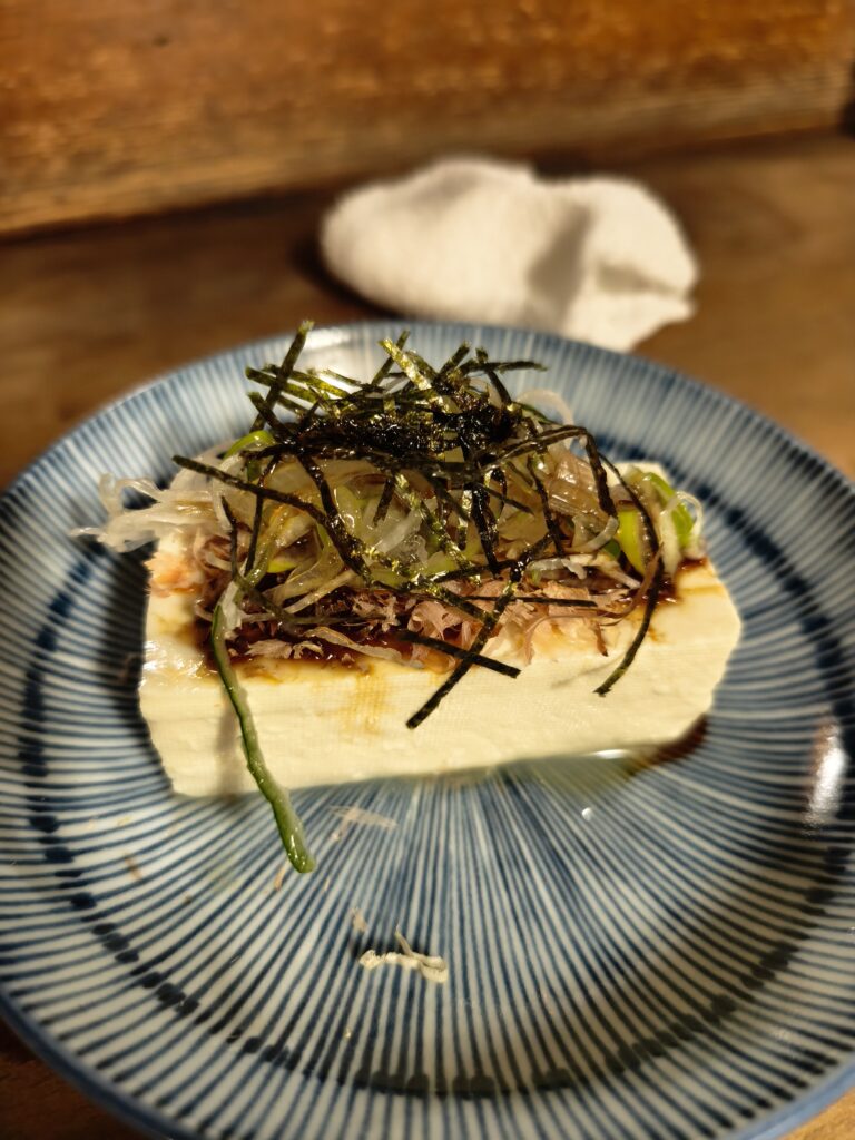 文化横丁 源氏の冷奴