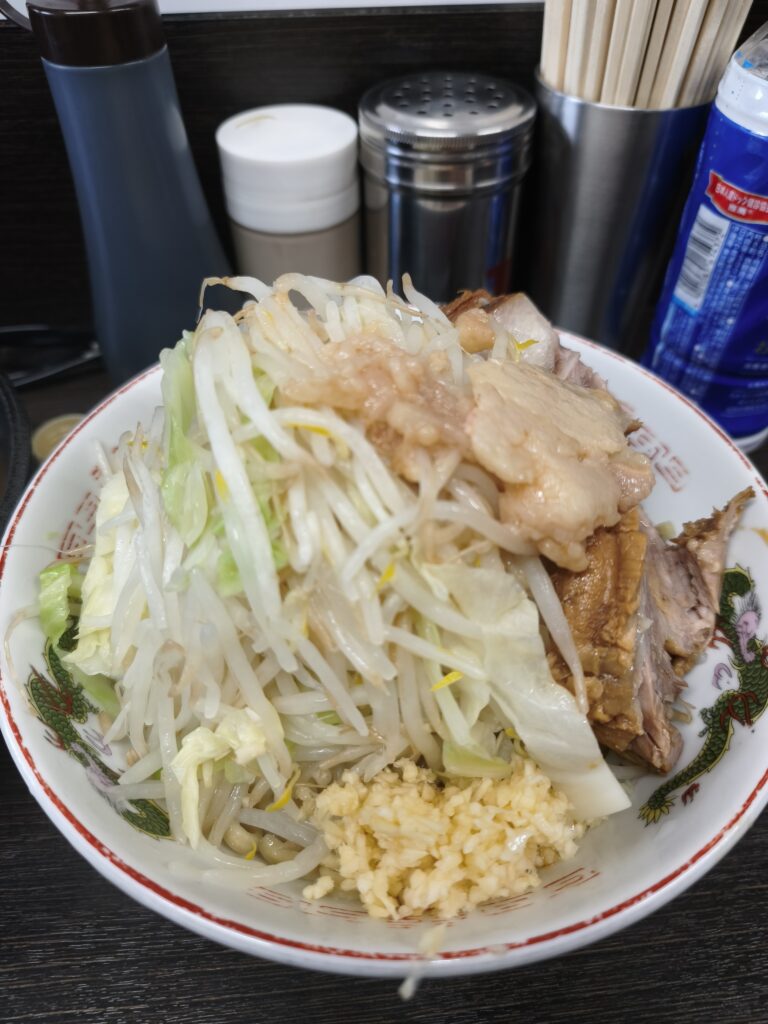 川越二郎の味噌つけ麺 ニンニク・ヤサイ・アブラ